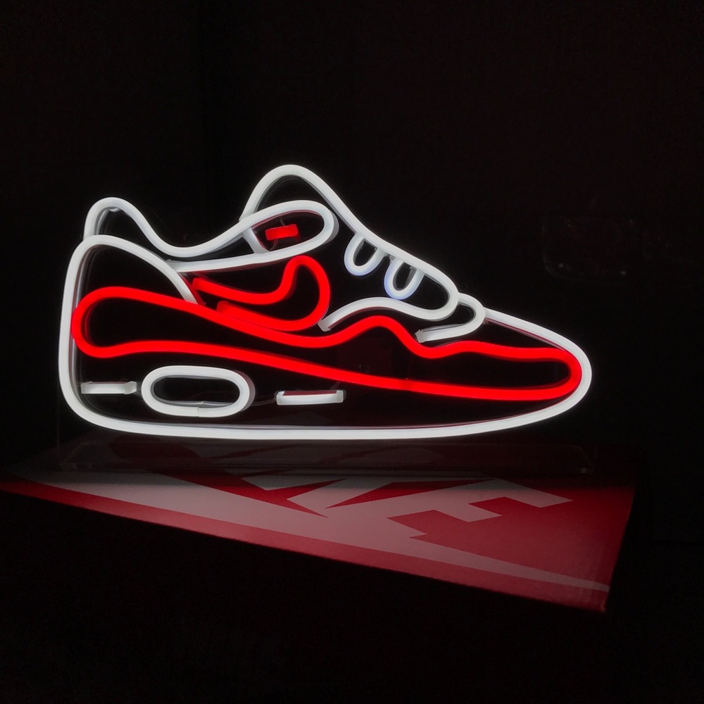 Sneakers neon sign - decor light.